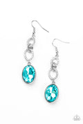 Paparazzi ♥ Extra Ice Queen - Blue ♥ Earrings