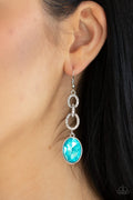 Paparazzi ♥ Extra Ice Queen - Blue ♥ Earrings