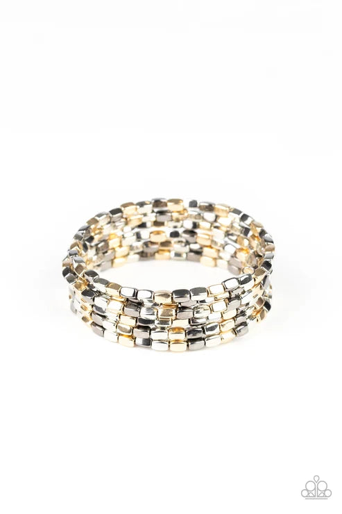 Paparazzi ♥ Stunningly Stacked - Multi ♥ Bracelet
