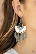 Paparazzi ♥ Sure Thing, Chief! - Black ♥ Earrings