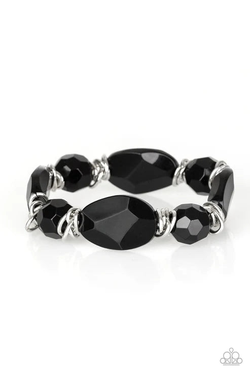 Paparazzi ♥ Savor The Flavor - Black ♥ Bracelet