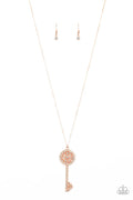 Paparazzi ♥ Keeping Secrets - Copper ♥ Necklace