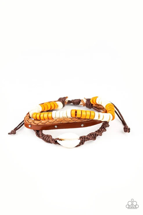 Paparazzi ♥ Beach Bounty - Orange ♥ Bracelet