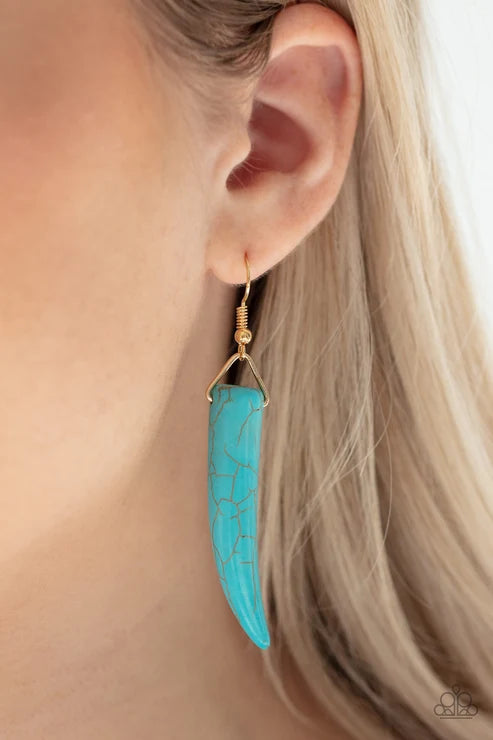 Paparazzi ♥ Tusk Tundra - Blue ♥ Necklace