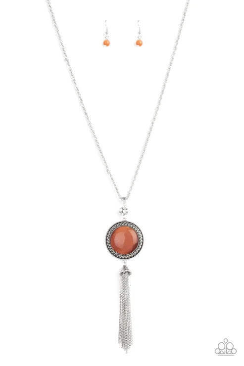 Paparazzi ♥ Serene Serendipity - Orange ♥ Necklace