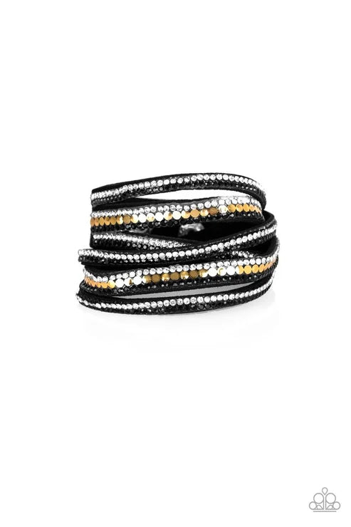 Paparazzi ♥ Rock Star Attitude - Black ♥ Bracelet