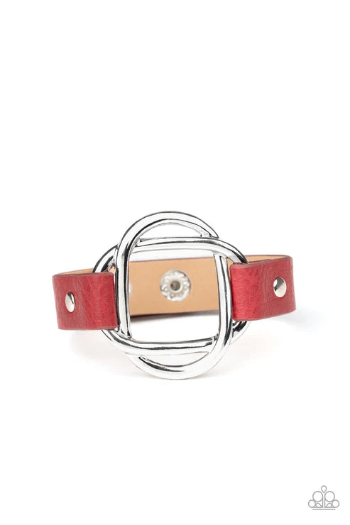 Paparazzi ♥ Nautically Knotted - Red ♥ Bracelet