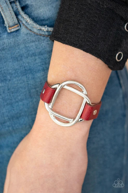 Paparazzi ♥ Nautically Knotted - Red ♥ Bracelet