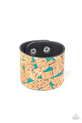 Paparazzi ♥ Cork Congo - Blue ♥ Bracelet