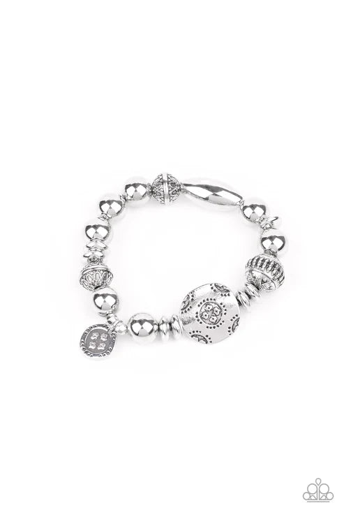 Paparazzi ♥ Aesthetic Appeal - Silver ♥ Bracelet
