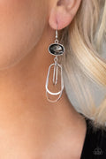 Paparazzi ♥ Drop-Dead Glamorous - Silver ♥ Earrings