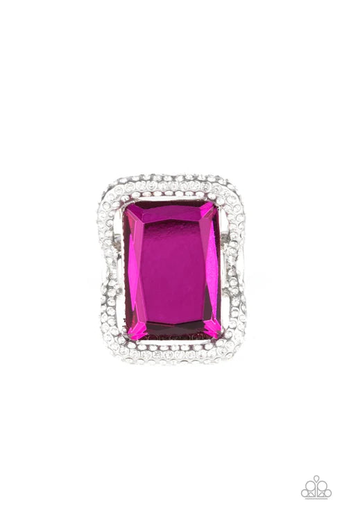 Paparazzi ♥ Deluxe Decadence - Pink ♥ Ring