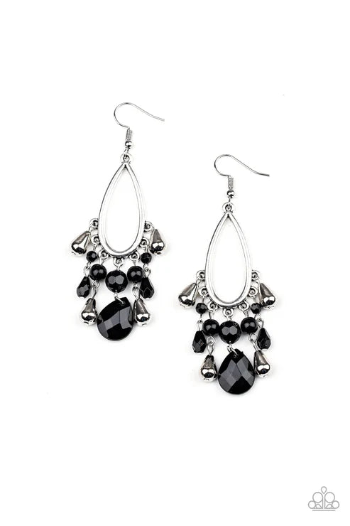 Paparazzi ♥ Summer Catch - Black ♥ Earrings