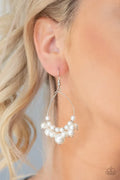 Paparazzi ♥ 5th Avenue Appeal - White ♥ Earrings