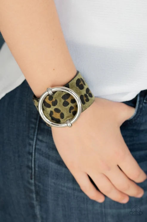 Paparazzi ♥ Asking FUR Trouble - Green ♥ Bracelet