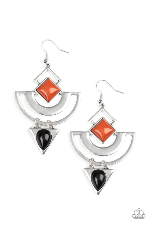 Paparazzi ♥ Geo Gypsy - Multi ♥ Earrings