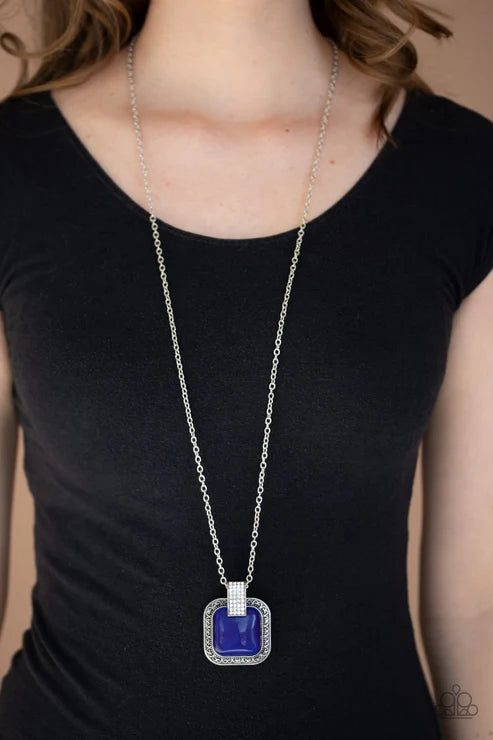 Paparazzi ♥ Effervescent Elegance - Blue ♥ Necklace