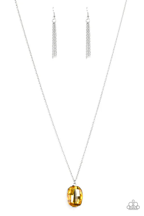 Paparazzi ♥ Imperfect Iridescence - Yellow ♥ Necklace