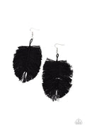 Paparazzi ♥ Hanging by a Thread - Black ♥ Earrings