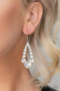 Paparazzi ♥ Here GLOWS Nothing! - White ♥ Earrings