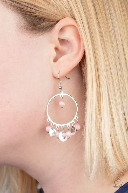 Paparazzi ♥ Bubbly Buoyancy - Pink ♥ Earrings