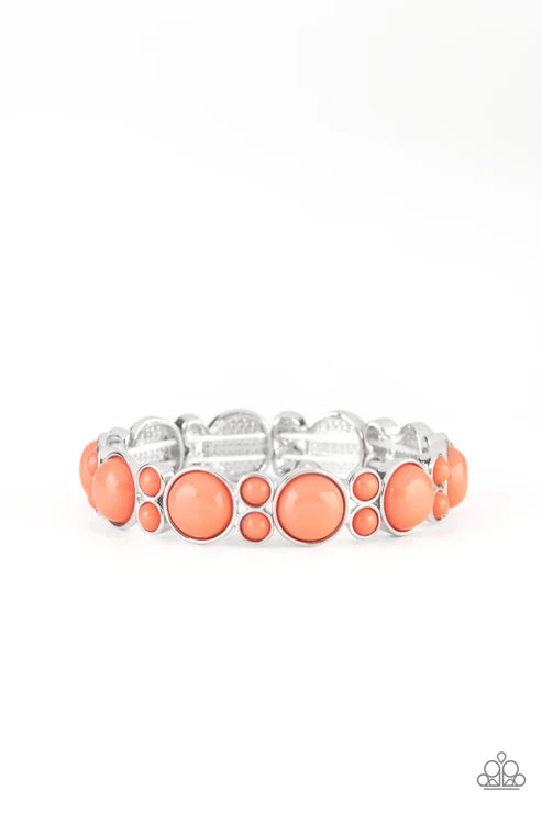 Paparazzi ♥ Bubbly Belle - Orange ♥ Bracelet