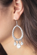 Paparazzi ♥ Taboo Trinket - Silver ♥ Earrings