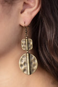 Paparazzi ♥ Lure Allure - Brass ♥ Earrings
