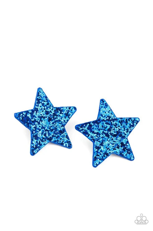 Paparazzi ♥ Star-Spangled Superstar - Blue ♥ Hair Clip