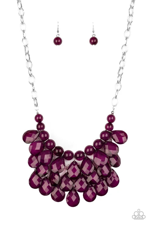 Paparazzi ♥ Sorry To Burst Your Bubble - Purple ♥ Necklace