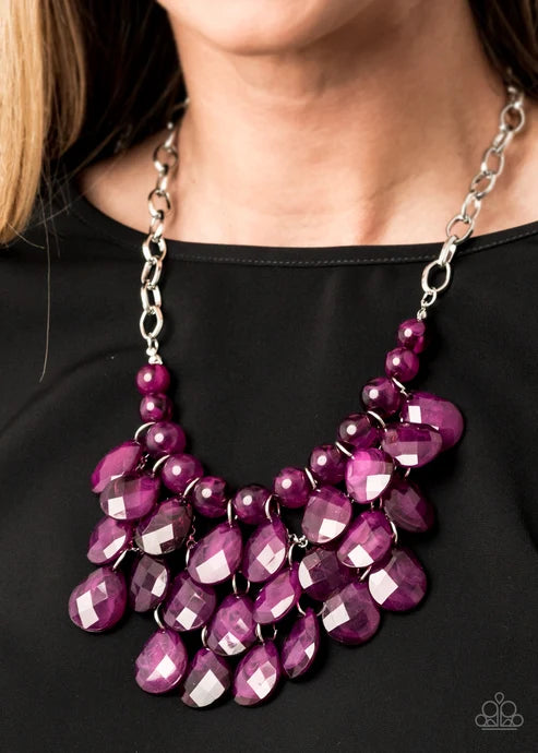 Paparazzi ♥ Sorry To Burst Your Bubble - Purple ♥ Necklace