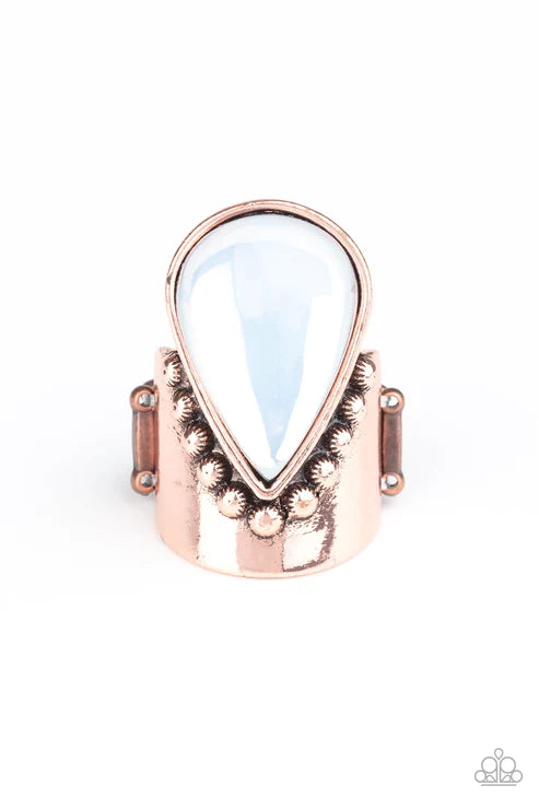 Paparazzi ♥ Opal Mist - Copper ♥ Ring