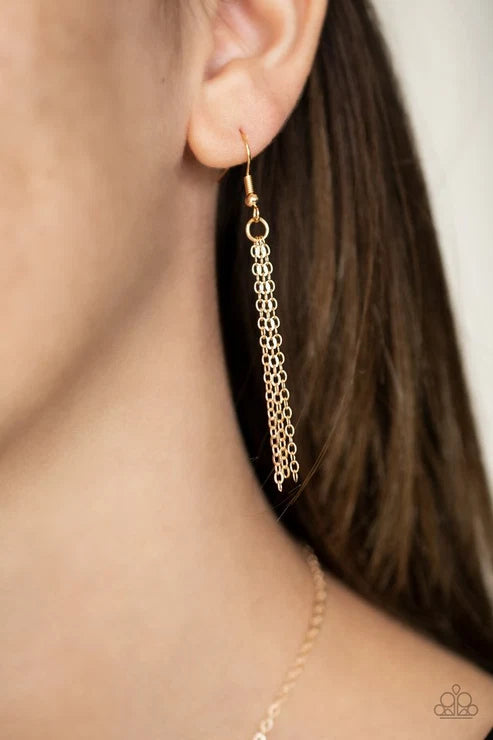 Paparazzi ♥ America The Beautiful - Gold ♥ Necklace