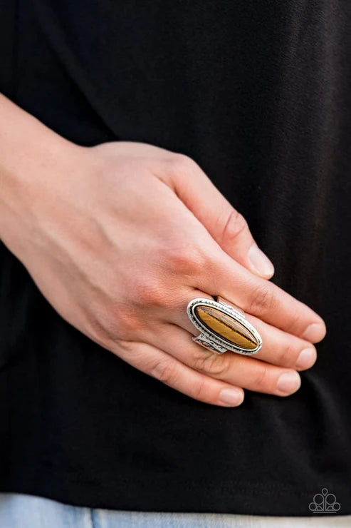 Paparazzi ♥ Stone Mystic - Brown ♥ Ring