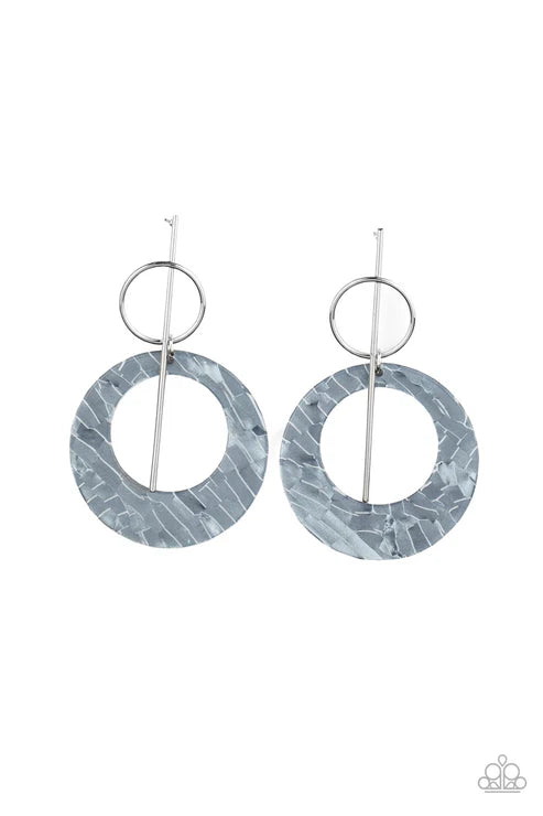 Paparazzi ♥ Stellar Stylist - Silver ♥ Post Earrings
