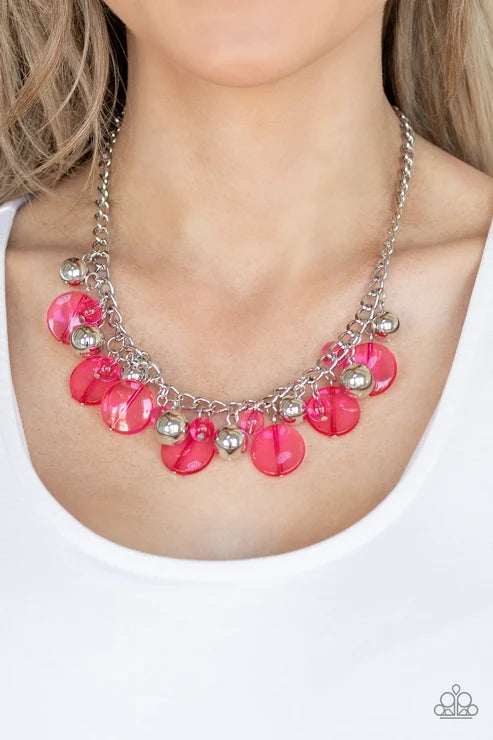 Paparazzi ♥ Gossip Glam - Pink ♥ Necklace