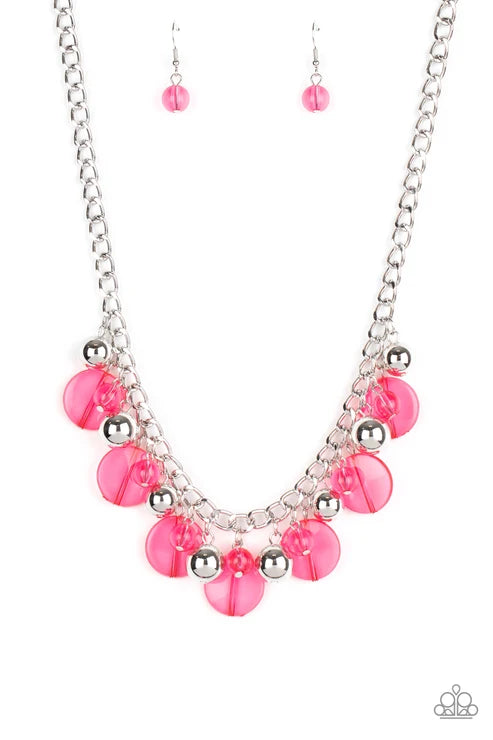 Paparazzi ♥ Gossip Glam - Pink ♥ Necklace