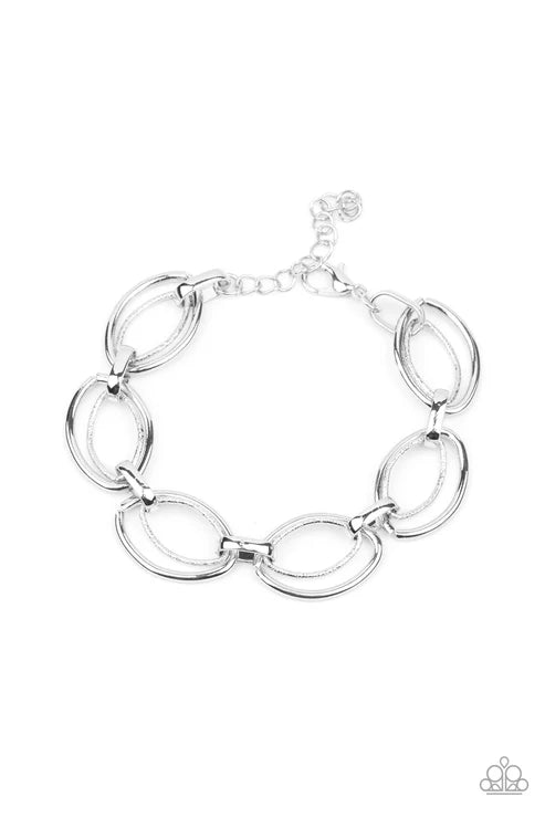 Paparazzi ♥ Simplistic Shimmer - Silver ♥ Bracelet