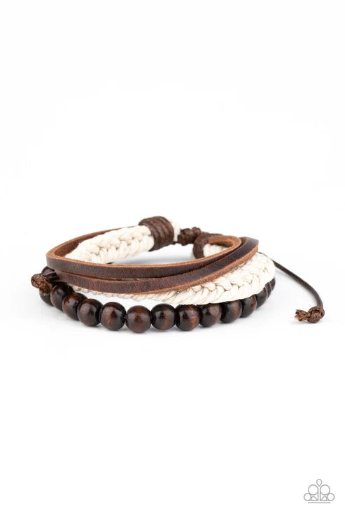 Paparazzi ♥ Wildly Wrangler - Brown ♥ Bracelet