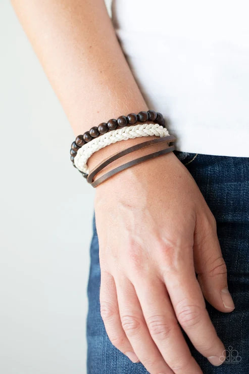 Paparazzi ♥ Wildly Wrangler - Brown ♥ Bracelet