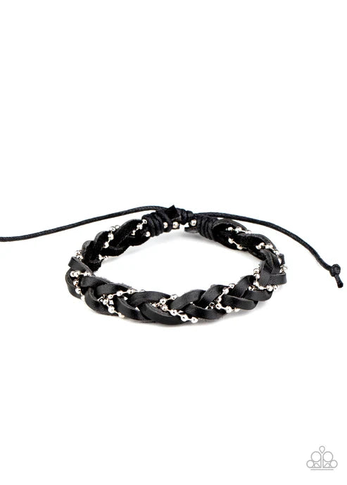 Paparazzi ♥ Cowboy Couture - Black ♥ Bracelet