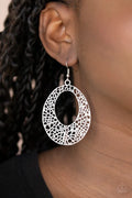 Paparazzi ♥ Serenely Shattered - Silver ♥ Earrings