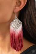 Paparazzi ♥ DIP The Scales - Red ♥ Earrings