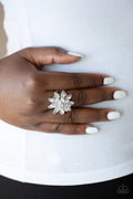 Paparazzi ♥ Am I GLEAMing? - White ♥ Ring