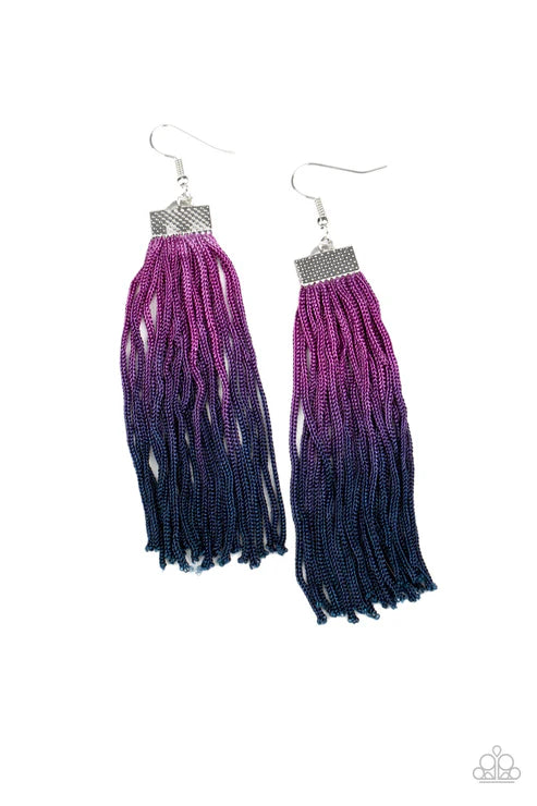Paparazzi ♥ Dual Immersion - Purple ♥ Earrings
