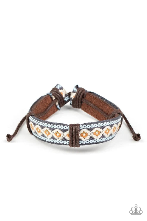 Paparazzi ♥ Desert Pioneer - Brown ♥ Bracelet