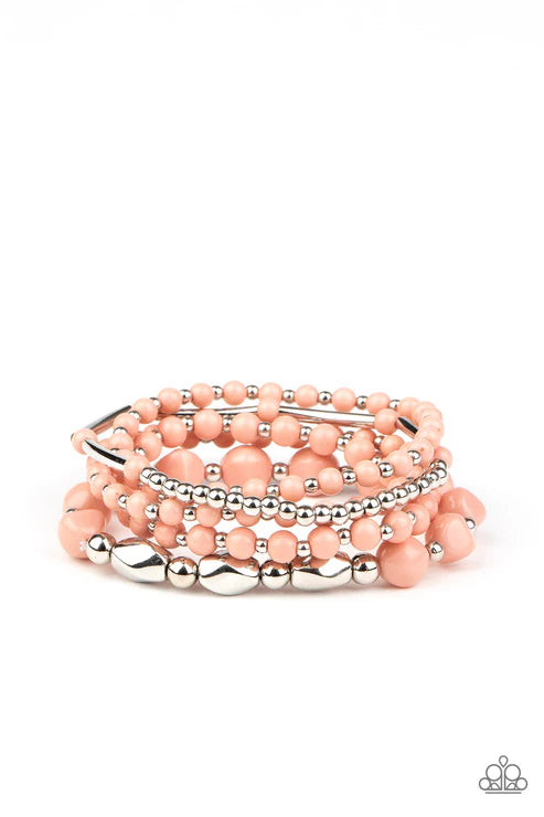 Paparazzi ♥ Vibrantly Vintage - Pink ♥ Bracelet