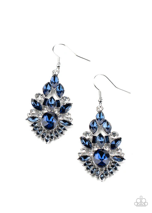 Paparazzi ♥ Ice Castle Couture - Blue ♥ Earrings