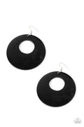 Paparazzi ♥ Island Hop - Black ♥ Earrings