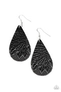 Paparazzi ♥ Everyone Remain PALM! - Black ♥ Earrings